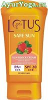   -    (Lotus Herbals Breezy Berry Sun Block Cream PA+UVA - SPF 20 UVB)