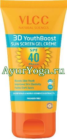    -40 (VLCC 3D YouthBoost Sun Screen Gel Creme SPF-40)