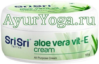 Алоэ Вера и Витамин Е - крем для лица (Sri Sri Tattva Aloe Vera Vit-E cream)