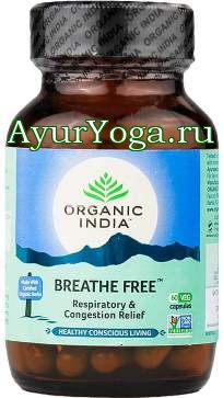 Бритх Фри капсулы (Organic India Breathe Free caps)