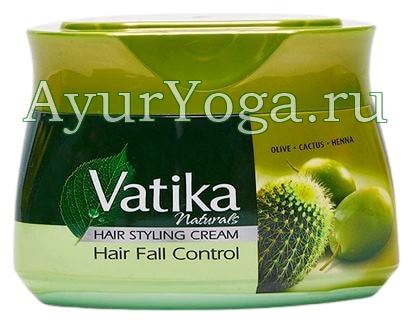     (Vatika Hair Fall Control Cream - Olive, Cactus, Henna)
