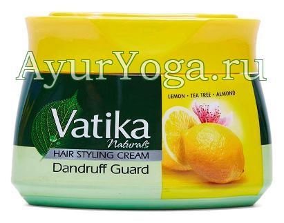     (Vatika Dandruff Guard Hair Cream - Lemon, Tea Tree, Almond)
