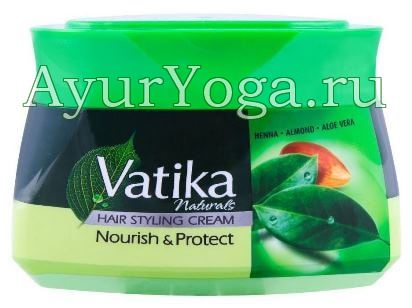       (Vatika Nourish & Protect Hair Cream - Henna, Almond, Aloe Vera)