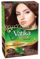 Хна-Краска для волос "Коричневая" (Vatika Henna Hair Colours - Natural Brown-4)