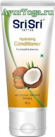 Миндаль-Кокос-Брингарадж - увлажняющий кондиционер для волос (Sri Sri Tattva Hydrating Conditioner)