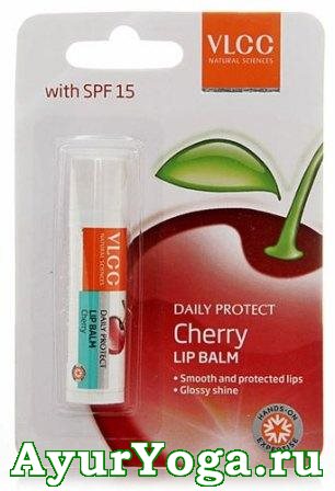 Вишня - Солнцезащитный Бальзам для губ (VLCC Cherry Lip Balm SPF 15)