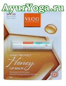 Мёд - Солнцезащитный Бальзам для губ (VLCC Honey Lip Balm SPF 15)