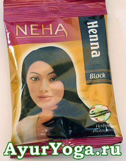 Хна-Краска для волос "Черная" (Neha Herbal Henna-Black)