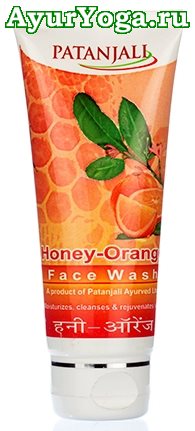Мёд-Апельсин - Гель для умывания (Patanjali- Honey & Orange Face Wash)