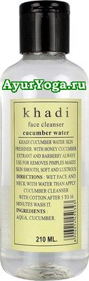 Огуречная вода - очищающий тоник для лица (Khadi Cucumber Water Face Cleanser)