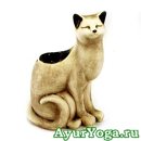 Кошка - Аромалампа Шликерная (18 см)