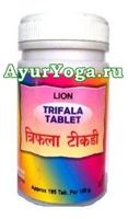 Трифала таблетки (Lion Triphala tablet Shree Narnarayan)