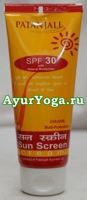    (Patanjali Sun Screen Cream-SPF 30 with Natural Moisturizer)