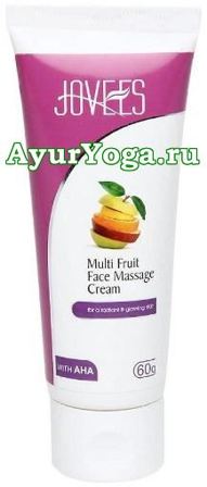 Массажный крем для лица с АНА-кислотами "МультиФрукт" (Jovees Multi Fruit Face Massage Cream with AHA)