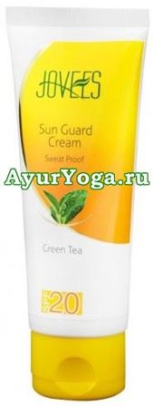 Зелёный Чай - Водостойкий Солнцезащитный крем для лица (Jovees Green Tea Sun Guard Cream - SPF 20)