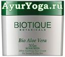Био Алоэвера - Солнцезащитный крем с SPF-30+ (Biotique Bio Aloe Vera Face Cream - 30+ SPF Sunscreen)