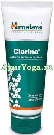 Кларина - гель для умывания против Прыщей (Himalaya Clarina - Anti-Acne Face Wash Gel)