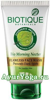 Био Утренний Нектар - гель для умывания против черных точек (Biotique Bio Morning Nectar-Flawless Face Wash)