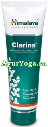 Кларина - маска для лица против Прыщей (Himalaya Clarina - Anti-Acne Face Mask)