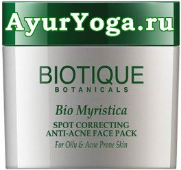 Маска от прыщей "Био Мускат" (Biotique Bio Myristica Spot Correcting Anti-Acne Face Pack)