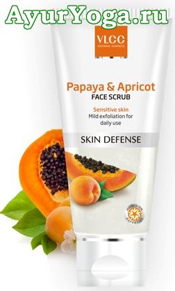 Папайя-Абрикос - Скраб для лица (VLCC Papaya & Apricot Face Scrub)