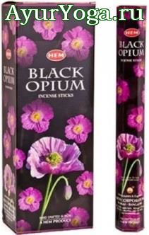 Черный Опиум - благовония палочки (Hem Black Opium)