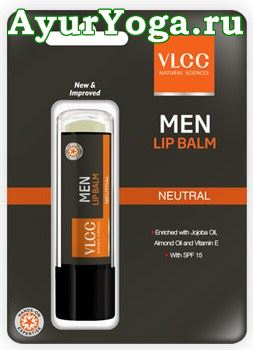 Мужской бальзам для губ-Нейтральный (VLCC Men Lip Balm)