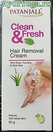     (Patanjali Clean & Fresh Hair Removal Cream)
