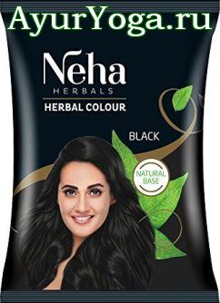 Травяная краска для волос "Черная" (Neha Herbal Colour - Black)